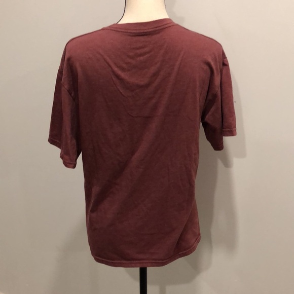 Yukon Built burgundy t-shirt land of the midnight fun SZ L/XL EUC - Picture 4 of 5